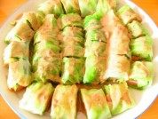 圆白菜美味蔬菜卷