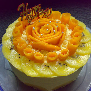 芒果流沙慕斯蛋糕