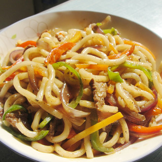 蚝油牛肉乌冬面