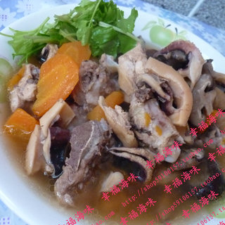 墨鱼干炖排骨鸡