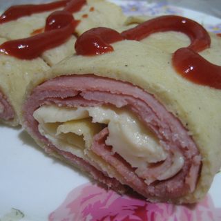 火腿芝士鸡蛋卷