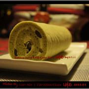 抹茶杏仁蜜豆卷