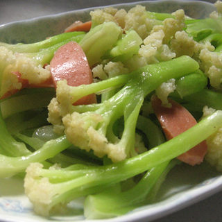 火腿肠花菜