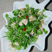 香椿苗拌核桃仁