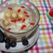 自创百合莲子葛粉糕——狗盘子盛出的美食