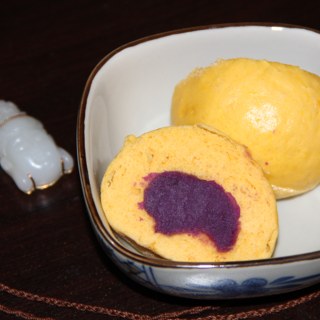 南瓜紫薯包
