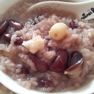 莲子百合红豆粥