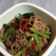 沙茶羊肉炒空心菜【傳統的羊肉食譜】新鮮嚐