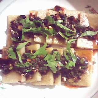 老干妈酱煎米豆腐