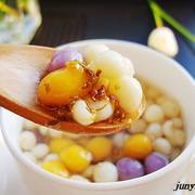 桂花芡实小圆子