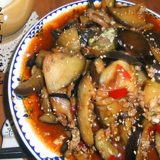 鱼香肉末烧茄子