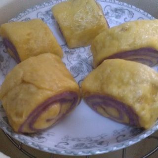 紫薯南瓜双色馒头