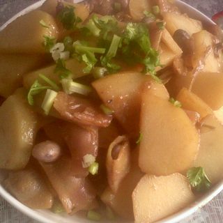 土豆炖红芸豆