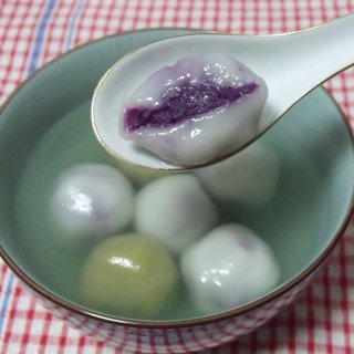 紫薯汤圆