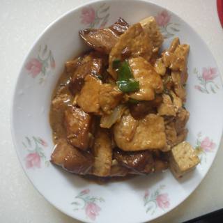 北豆腐炒五花肉