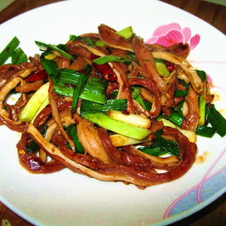 豉香青蒜炒肚丝