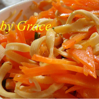 胡萝卜炒千张丝