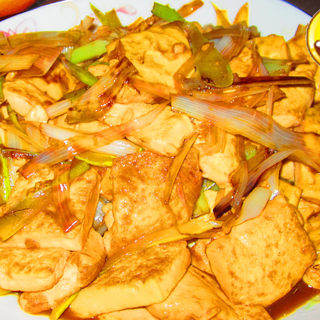 葱烧豆腐