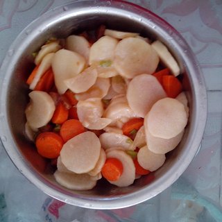 清炒山药胡萝卜