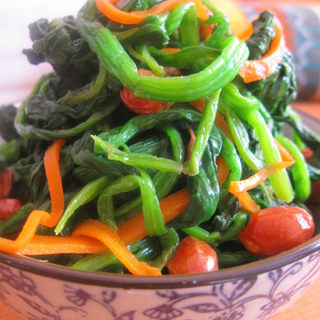 老醋菠菜花生米