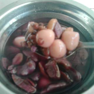 紫薯红豆花生汤圆