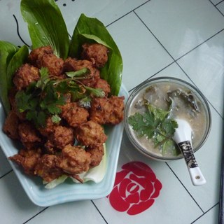 豆渣五香萝卜丸子