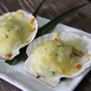 土豆泥芝士烤扇贝