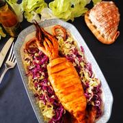 烤鱿鱼配橄榄沙拉