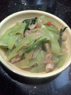 莴笋炒腊肉