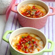 彩椒火腿豆腐花