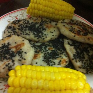 糖桂花豆沙山药饼