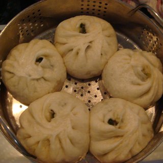 土豆韭菜馅包子