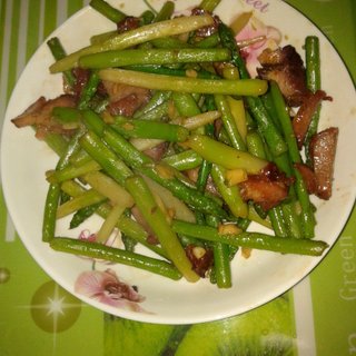 叉烧炒芦笋