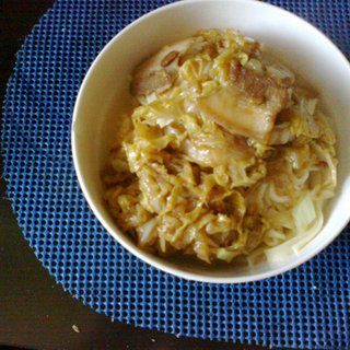 手擀面配炒白菜