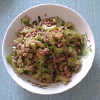 肉末炒苦瓜