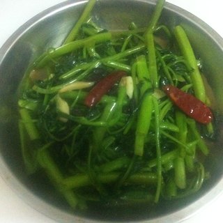 豆豉蒜香空心菜