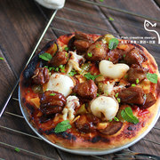糖醋小排墨鱼披萨