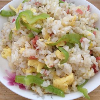 青椒肉丁蛋炒饭