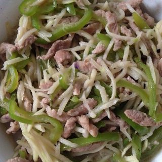 茭白青椒肉丝