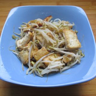 绿豆芽炒豆腐