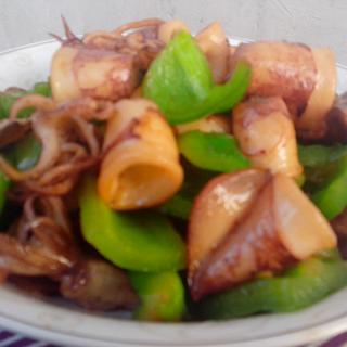 青椒炒鱿鱼