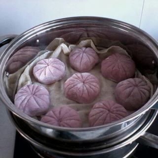 奶香紫薯小馒头