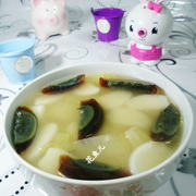 上汤大白菜皮蛋年糕