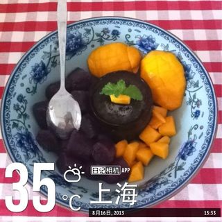 黄桃芋圆烧仙草