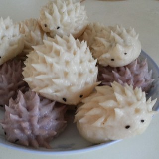 小刺猬豆沙包