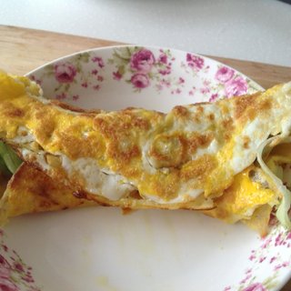 火腿鸡蛋杂粮煎饼