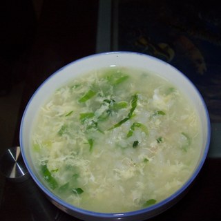 青菜瘦肉粥