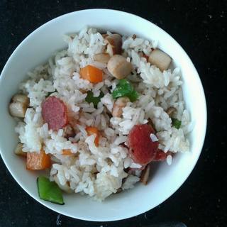 腊肠时蔬炒饭