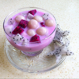 火龙果椰汁小丸子