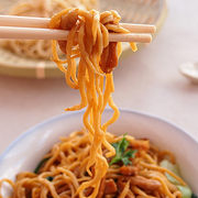 滑炒肉丝竹升面